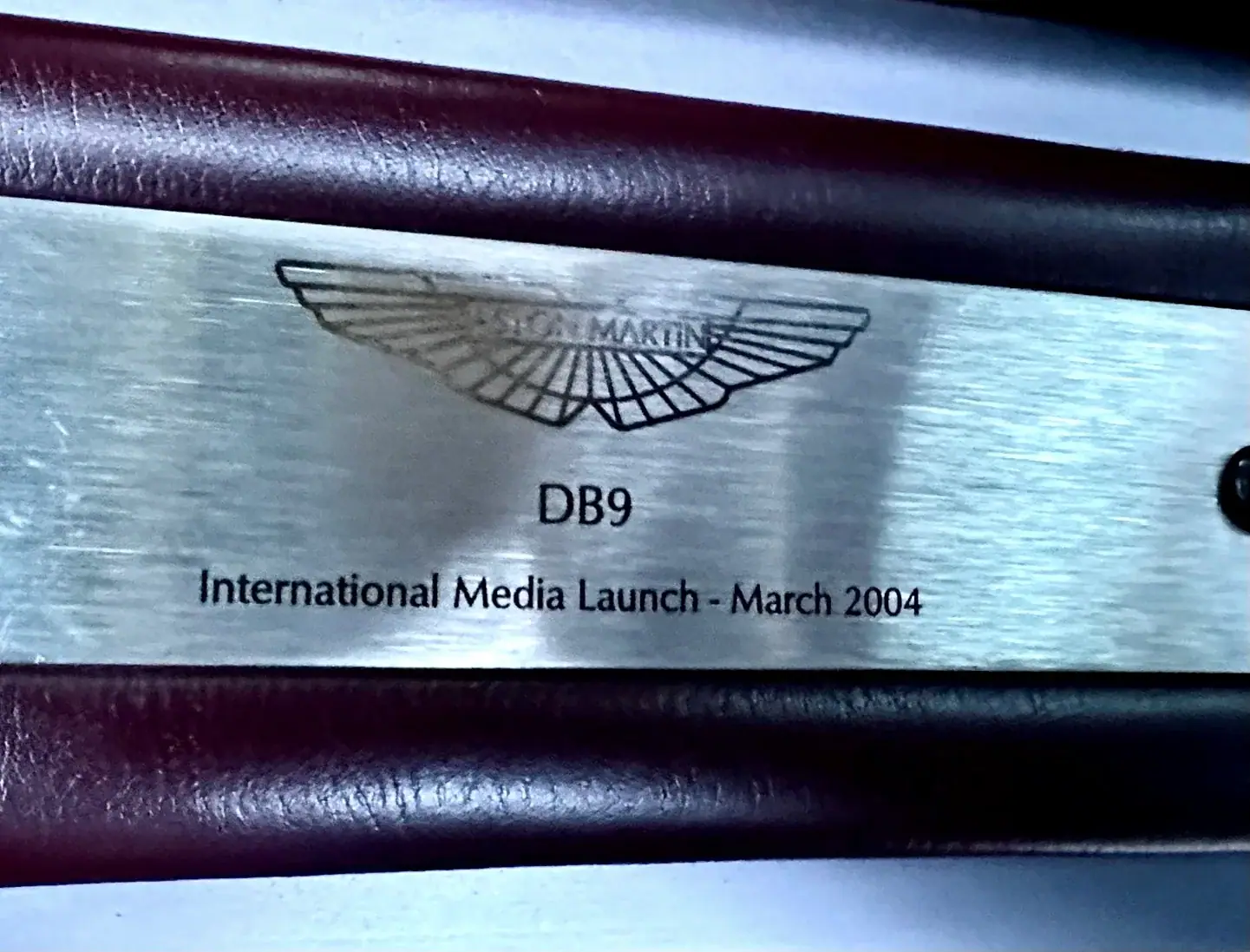 Original International Media Launch March 2004 sill plaque
